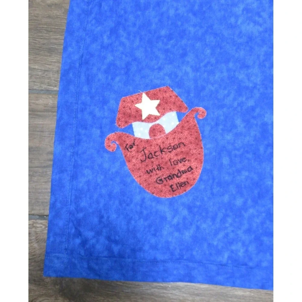 Noah's Ark Handmade Applique Patchwork Embroidered Throw‎ Blanket 52